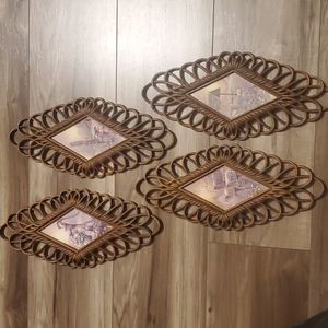 Vintage Burwood Products Diamond Plaques